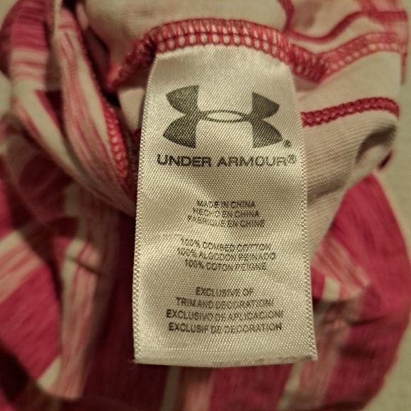 Under Armour girls 6-9 months pink romper, snaps on the shoulder and inseam - Picture 3 of 8